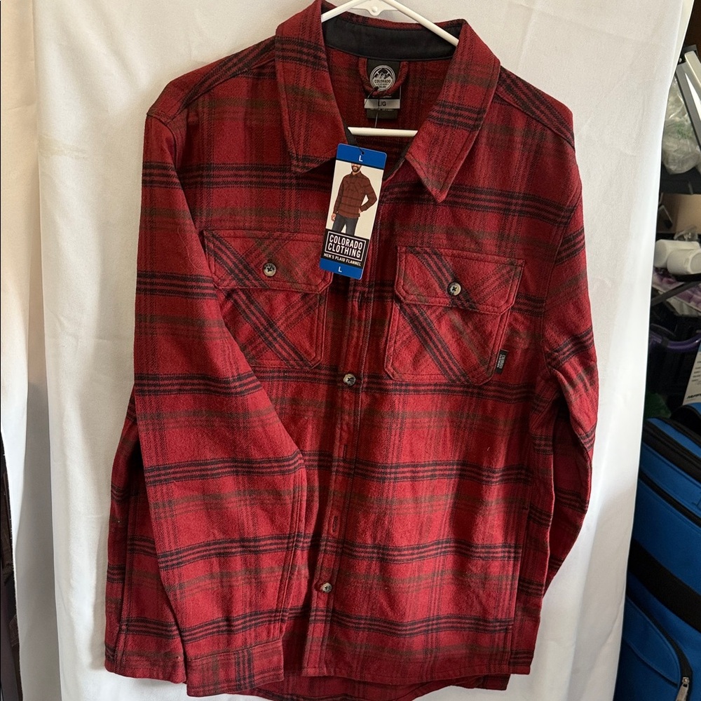 Red Plaid Men's Jacket